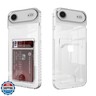 YrissAriiy Compatible with iPhone Air Case with Card Holder, Clear Card Slot case, Ultra-Thin, Soft, Shockproof, Credit Card Protective Cover
