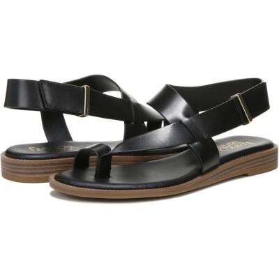 

Женские черные сандалии с ремешками Franco Sarto Gensi 7.5 Medium (B,M) BHFO 4929, Black leather, Gensi