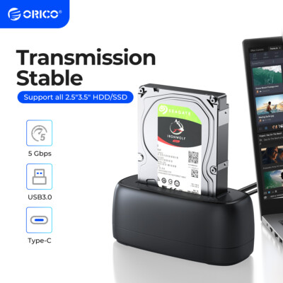 ORICO 5 Bay Raid USB3.0 to SATA External Hard Drive Enclosure for 3.5'' HDD LOT