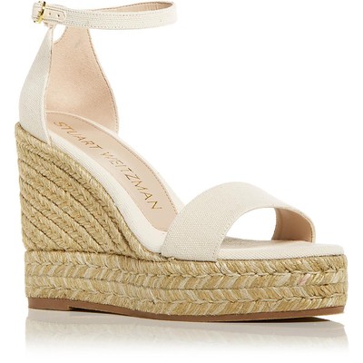 

Stuart Weitzman Женские парусиновые эспадрильи на платформе Floria BHFO 3518, Natural canvas, Floria