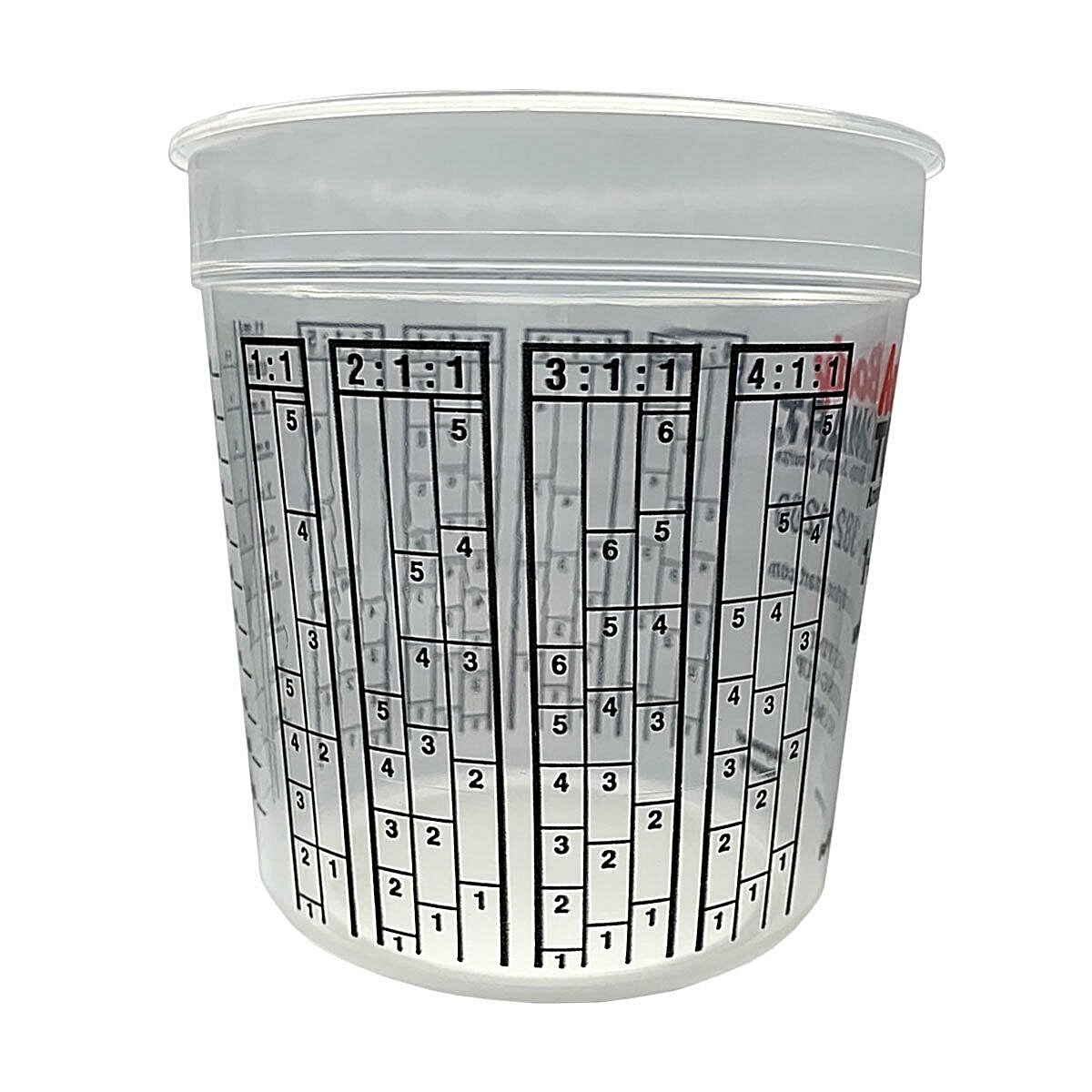 100ct Auto Body Toolmart Plastic Spray Paint Mixing Cups Pint with Ratios 9651