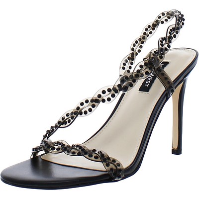

Nine West Womens Ilusion 3 Black Strappy Sandals Shoes 7 Medium (B,M) BHFO 6160, Черный