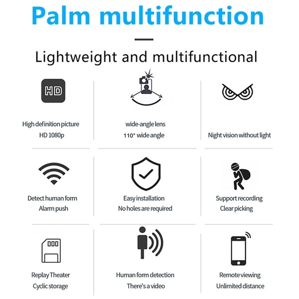 Mini Spy Camera WiFi HD 1080P Hidden IP Night Vision Camcorder Home Security Cam - Image 58