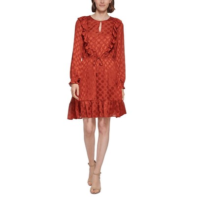 

Tommy Hilfiger Женское короткое повседневное мини-платье Dottd BHFO 2716, Cinnamon
