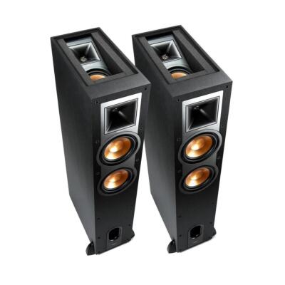 Klipsch Reference R-26FA Floorstanding Speaker, Black, Pair #1064184 2