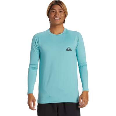 Повседневная футболка Quiksilver для серфинга с длинным рукавом - Мужская морская синяя, S