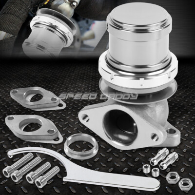 УНИВЕРСАЛЬНЫЙ ВНЕШНИЙ ТУРБОКОМПРЕССОР ДИАМЕТРОМ 38 ММ С V-ОБРАЗНЫМ КЛАПАНОМ V-BAND 5 с ПРУЖИННЫМ КЛАПАНОМ СЕРЕБРИСТОГО ЦВЕТА