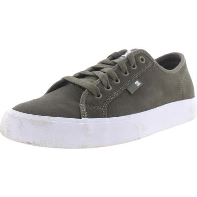 Мужские кроссовки DC Manual S Green Leather Skate Shoes 9.5 Medium (D) BHFO 2666