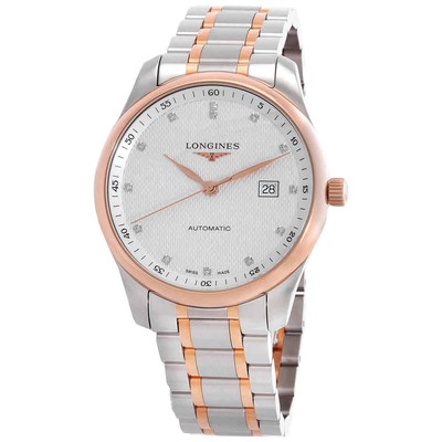 Бренд Longines Master Коллекция Автомат Бриллиант Серебряный Циферблат Мужские Часы