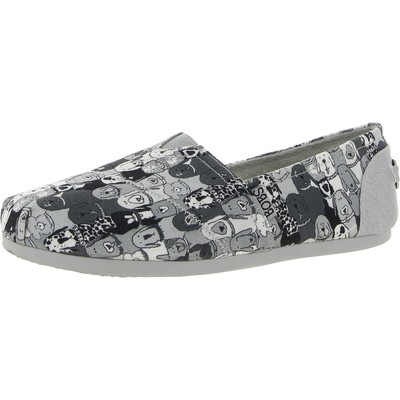 

Женские плюшевые черно-белые модные лоферы для собак BOBS From Skechers 8, средние (B,M) BHFO 3166, Черный