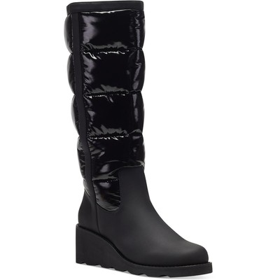 

INC Womens Hiliah Patent Puffy Tall High Boots BHFO 8596, Черный, Hiliah