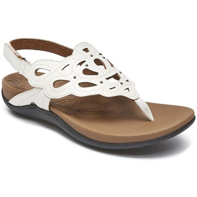 Rockport Womens Ridge Sling Лакированные сандалии на плоской подошве с ремешками-стрингами BHFO 7865