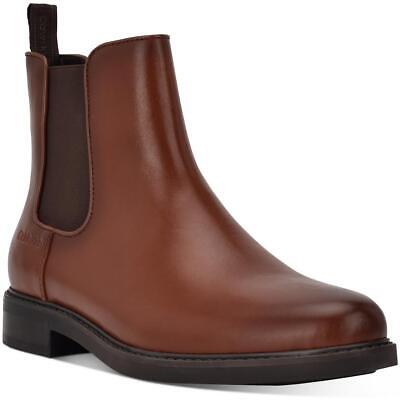 Calvin Klein Мужские кожаные ботинки Челси с застежкой на щиколотку от Fenwick, BHFO 7093