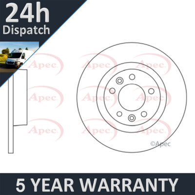Fits Expert Dispatch Scudo 1.6 D HDi 2.0 Purevue Rear 1x Brake Disc 1611841080