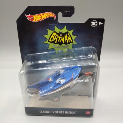 Hot Wheels Batman Classic TV Series Batboat with Trailer Vehicle New Sealed
