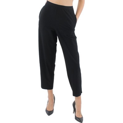 

Женские черные эластичные дневные брюки с высокой посадкой Eileen Fisher  BHFO 1571, Черный, BHFO