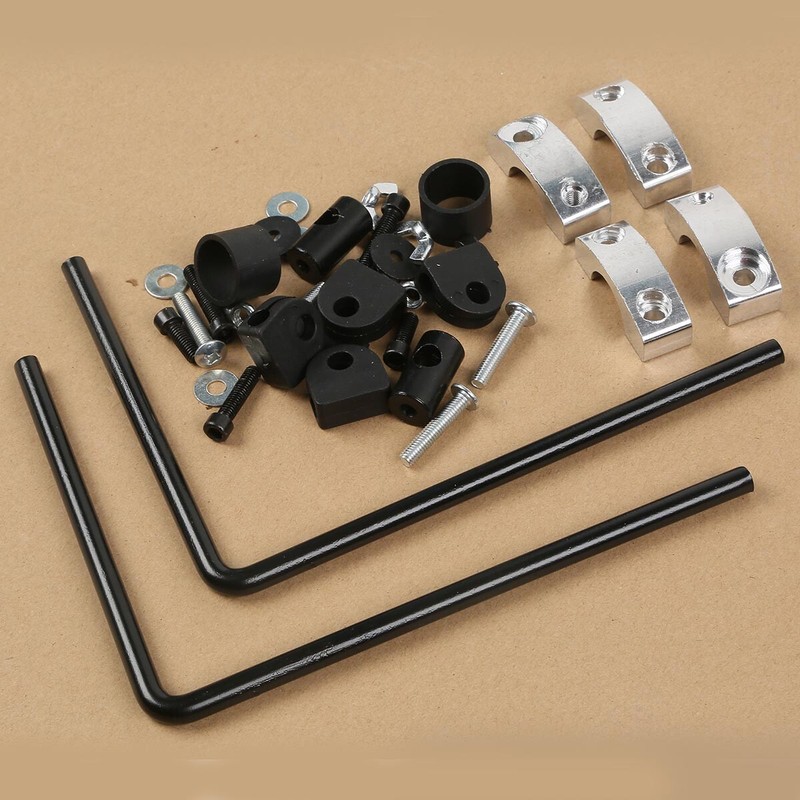 7/8" Large ATV Windshield W/ Mounts Fit For Polaris Arctic Cat Honda