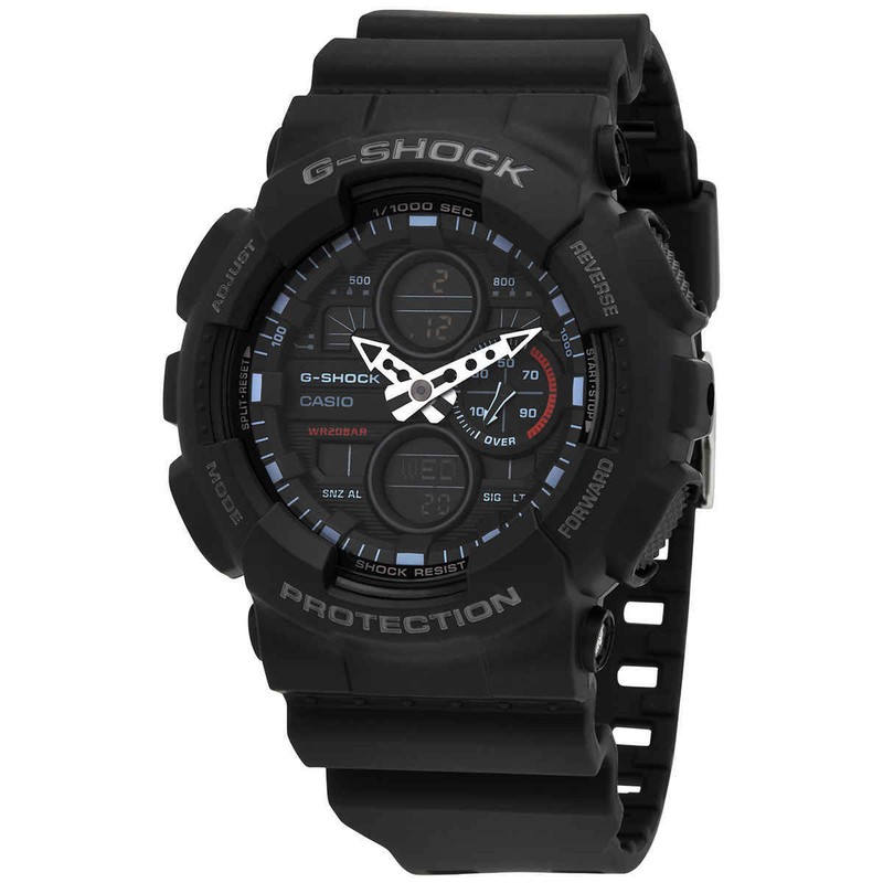 Casio G-Shock Alarm World Time Chronograph Quartz Analog-Digital Black Dial
