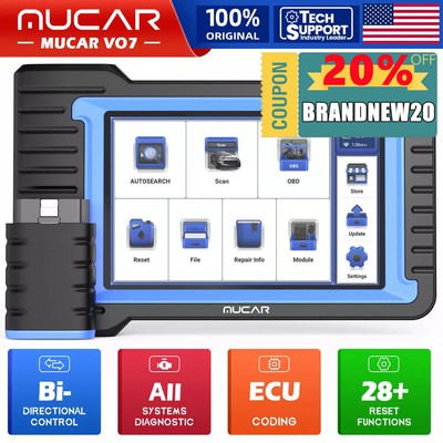 MUCAR VO7 Auto OBD2 Bidirectional Scanner Full System Diagnostic Key Pro-grammer