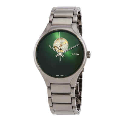 Мужские часы Rado True с автоматическим зеленым циферблатом R27108312