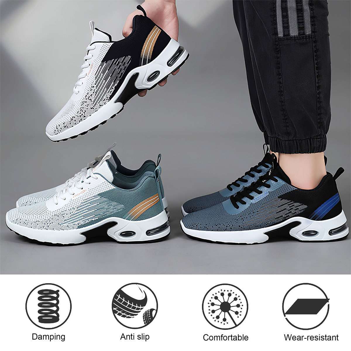 Mens Running Shoes Sneakers Casual Outdoor Athletic Jogging Sports Tennis Gym