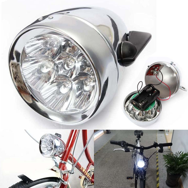 Bike Front Light Lamp 7 Led Fixie Headlight With Bracket