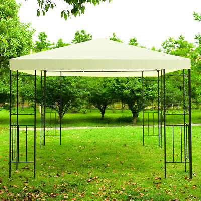 10'x10' Patio Gazebo Canopy Tent Steel Frame Shelter Patio P