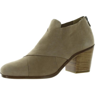 

Женские кожаные ботильоны Eileen Fisher на блочном каблуке с молнией Ember BHFO 7033, Barley/tumbled nubuck, Ember
