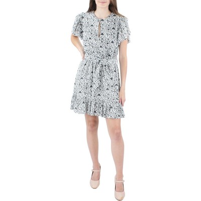 

Женское мини-платье с расклешенными рукавами с принтом INC BHFO 4468, Franki floral
