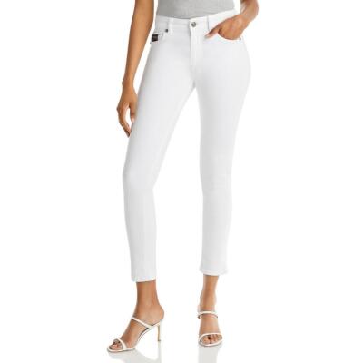 

Женские белые облегающие брюки с высокой посадкой Versace Jeans Couture  BHFO 3451, Белый, 72HAB5S4