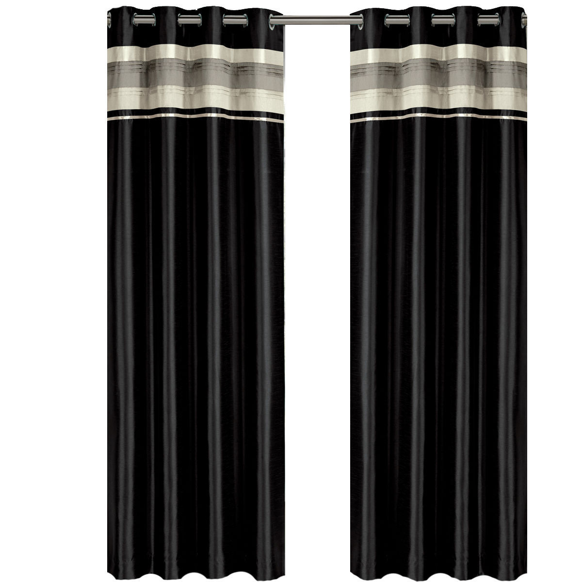 Black Curtains, Drapes and Valances