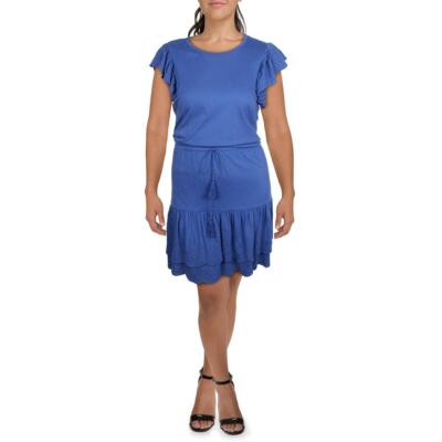

Женское летнее платье миди длиной до колена с люверсами Lauren Ralph Lauren BHFO 8321, Soft sapphire