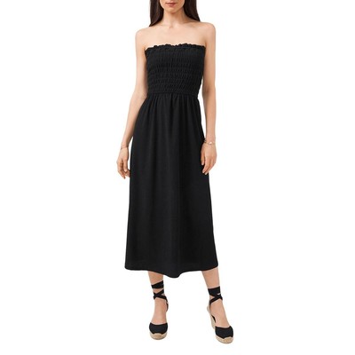 1.Женское черное летнее макси-платье без бретелек State Womens S BHFO 2101