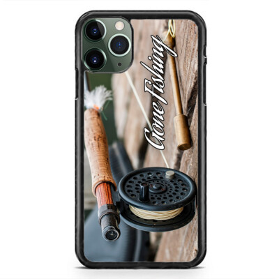 Gone Fishing Rod Fish Ocean Case For iPhone 15 Pro Max Plus 14 Mini 13 12