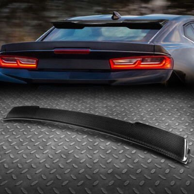 ДЛЯ 16-18 CHEVY CAMARO COUPE СПОЙЛЕР НА КРЫШЕ ЗАДНЕГО ЛОБОВОГО СТЕКЛА ИЗ УГЛЕРОДНОГО ВОЛОКНА