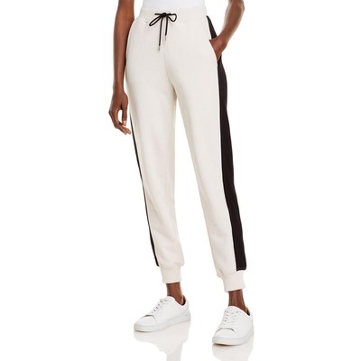 

Брюки-джоггеры ATM Womens Beige Striped French Terry Sweatpants  BHFO 5500, Tan