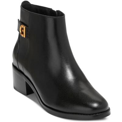 Cole Haan/ женские ботильоны из кожи Холис с пряжкой на наборном каблуке; обувь BHFO 0347