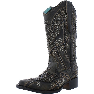 Corral Womens E1616 Rhinestone Tall Cowboy, Western Boots Shoes BHFO 9310