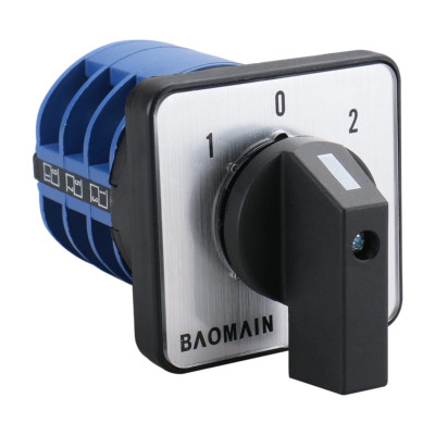 Changeover Switch, Feature Plastic External Material, 3 Positions , Latching Act