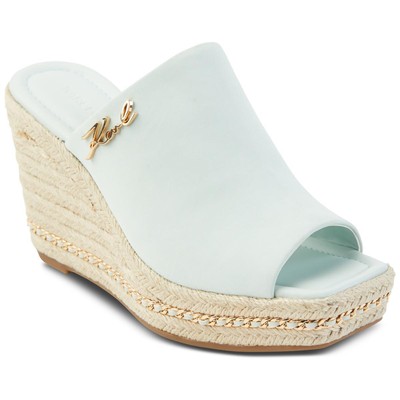 

Женские босоножки на танкетке Karl Lagerfeld Paris Corissa Green 9 Medium (B,M) BHFO 8417, Mint julep nubuck