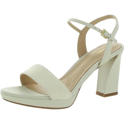 

Женские кожаные босоножки на каблуке с ремешком на щиколотке Clarks Vista Strap, White combi, Vista Strap