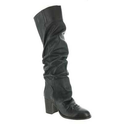 

Черные высокие сапоги выше колена Free People Womens Elle 37 Medium (B,M) BHFO 6105, Черный, Elle