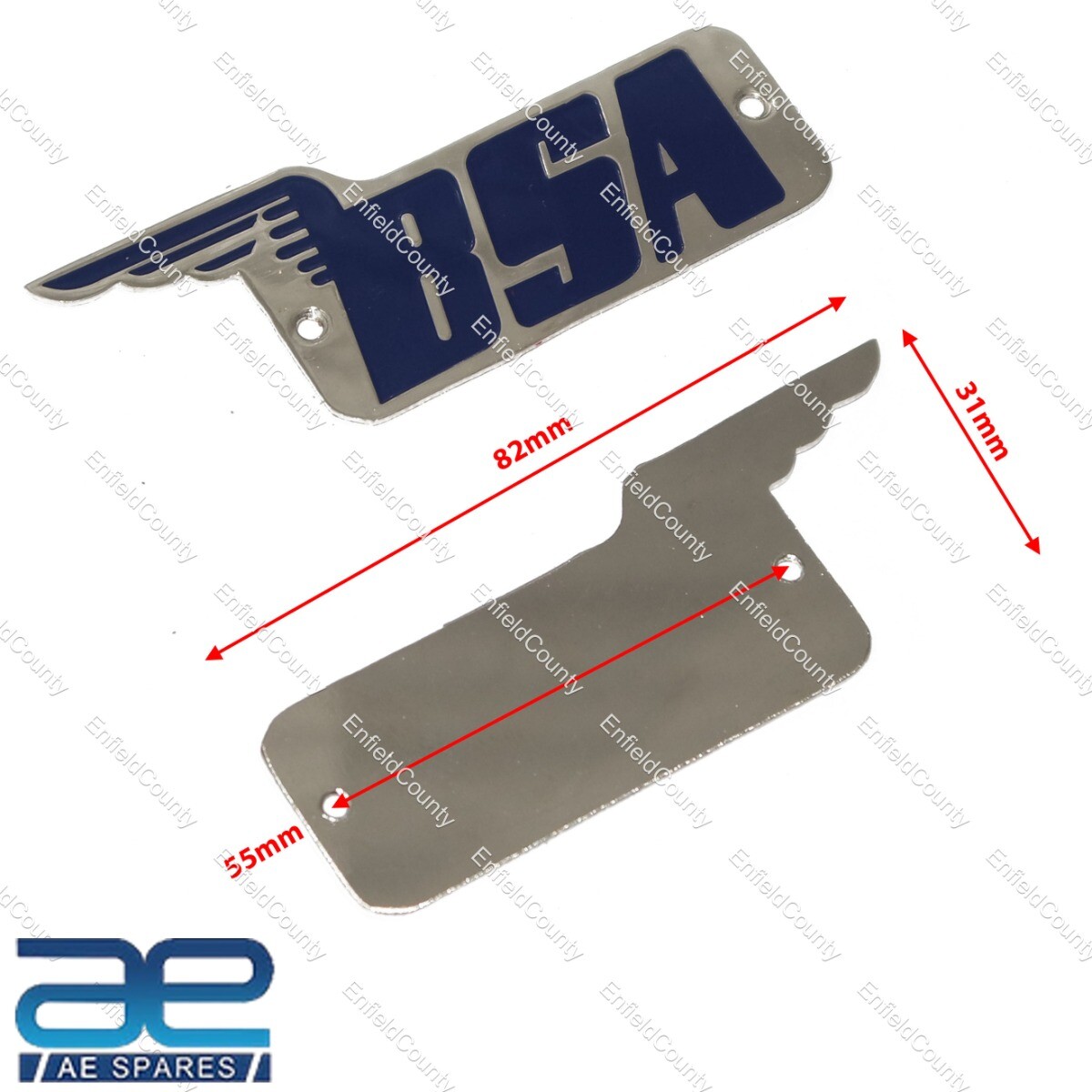 BSA Petrol Tank Badge Pair Brass Made 29-7910, 67-8017 A7 B31 M21 C11 Model  