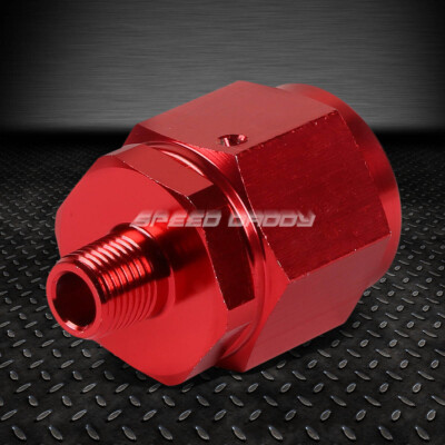 10-ВНУТРЕННИЙ РАСТРУБ НА 1/8 NPT НАРУЖНЫЙ КРАСНЫЙ АЛЮМИНИЕВЫЙ РЕДУКТОР С B-ОБРАЗНОЙ ГАЙКОЙ, ПОВОРОТНЫЙ ФИТИНГ