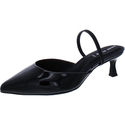 

Женские черные лакированные туфли-лодочки Anne Klein Iella 7,5 Medium (B,M) BHFO 2977, Черный, Iella