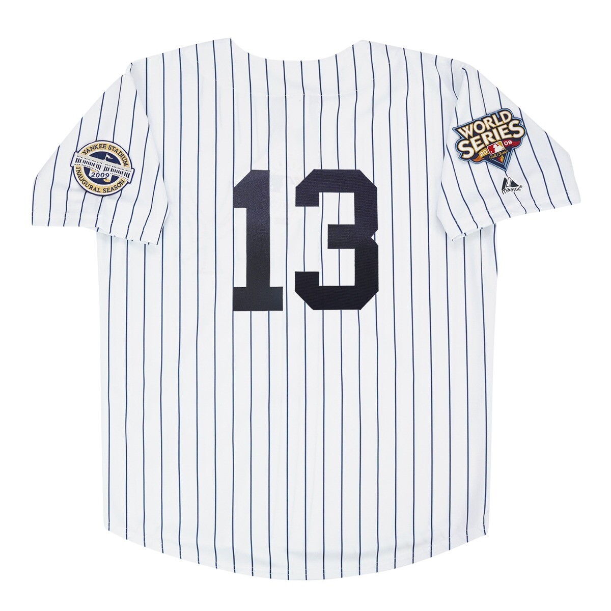 Alex Rodriguez 2009 New York Yankees World Series White Home Men's Jersey S-3XL