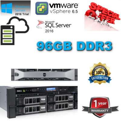 Dell PowerEdge R520 2x 3.30Ghz E5-2450 v2 16-CORE 96GB RAM 4x600GB 15K SAS