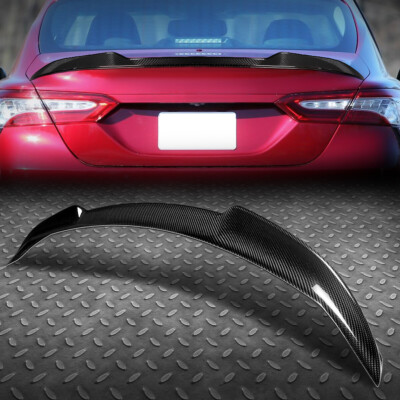 ДЛЯ 18-22 TOYOTA CAMRY НАСТОЯЩИЙ КАРБОНОВЫЙ V-ОБРАЗНЫЙ СПОЙЛЕР ЗАДНЕЙ КРЫШКИ БАГАЖНИКА, КРЫЛО