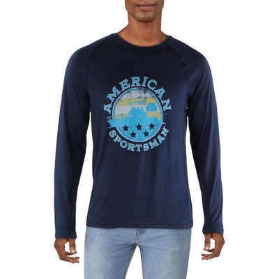 Клубная мужская футболка American Sportsman с темно-синим рисунком Athletic M BHFO 3133