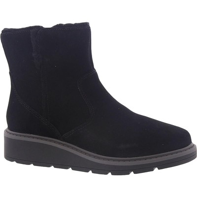 Женские зимние ботинки Clarks Ivery Opal для холодной погоды, зимние ботинки с искусственным мехом, обувь BHFO 3460